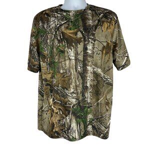 Realtree Edge Camo T-Shirt Short Sleeve Size Large Outdoor Hunting Graphics